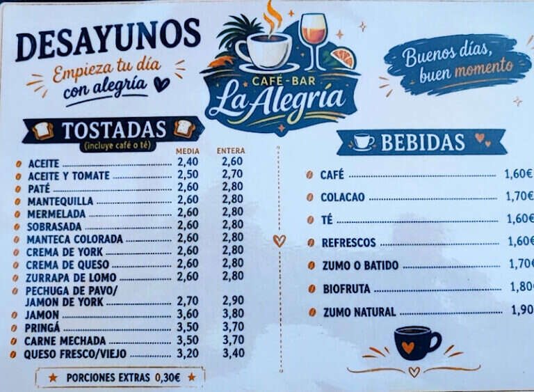Café-Bar La Alegría, bar o restaurante en Castilleja de Guzmán, Sevilla