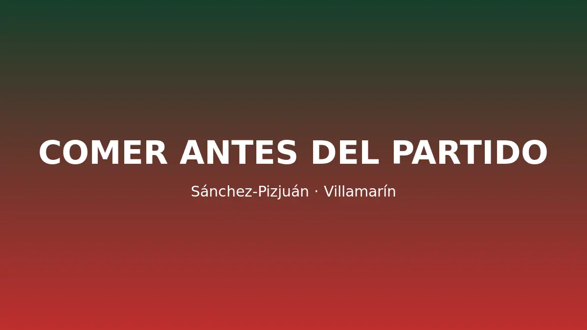 Dónde comer antes de un partido en el Sánchez-Pizjuán o el Villamarín