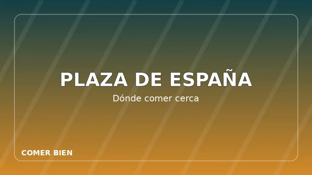 Dónde comer cerca de Plaza de España en Sevilla