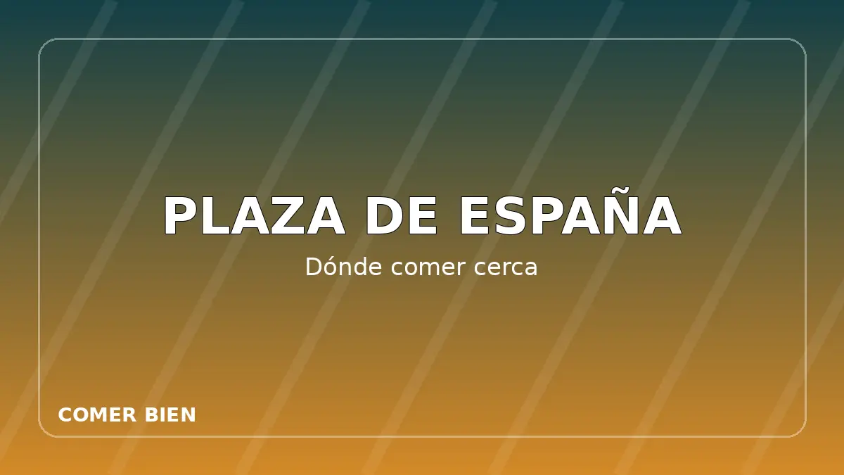Dónde comer cerca de Plaza de España en Sevilla