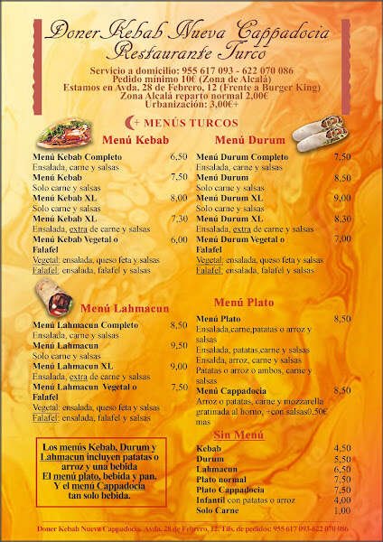 Doner Kebap Nueva Cappadocia, bar o restaurante en Alcalá de Guadaíra, Sevilla