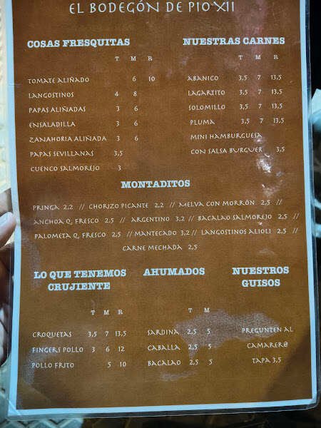 El Bodegón de Pío XII, bar o restaurante en Macarena, Sevilla