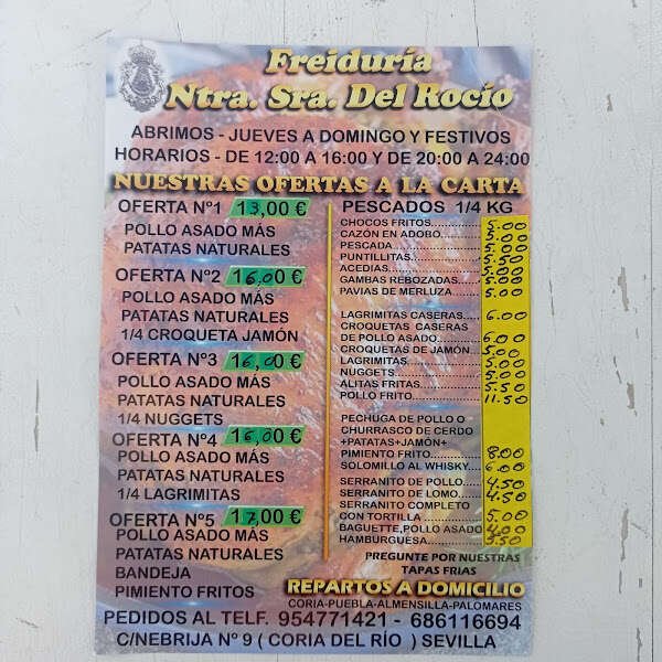 Freiduría Nuestra Señora del Rocío, bar o restaurante en Coria del Río, Sevilla